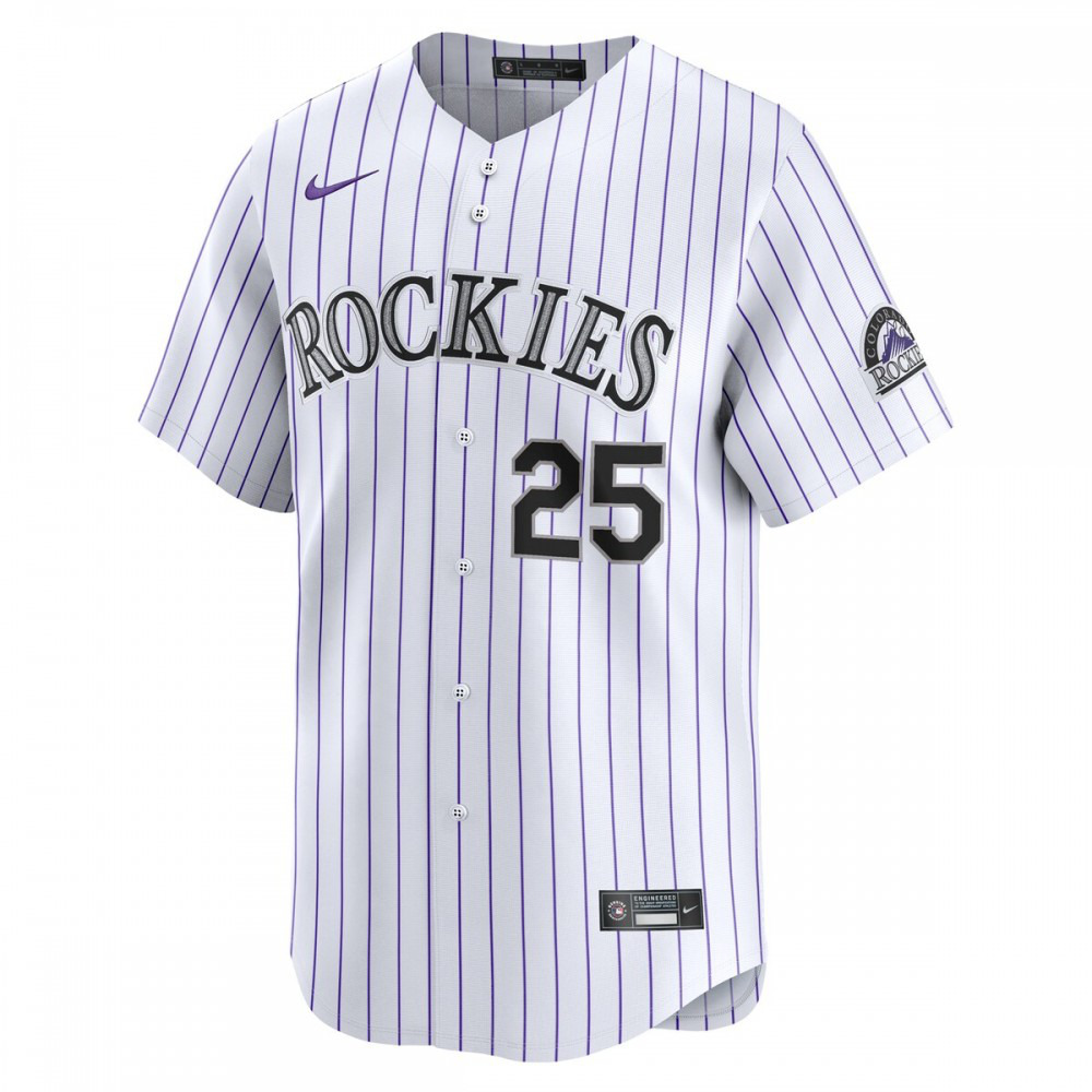 Jacob Stallings Colorado Rockies Home Limited Player Jersey - White-Pro Kit Vault | Brand New 26/27 Sports Jerseys