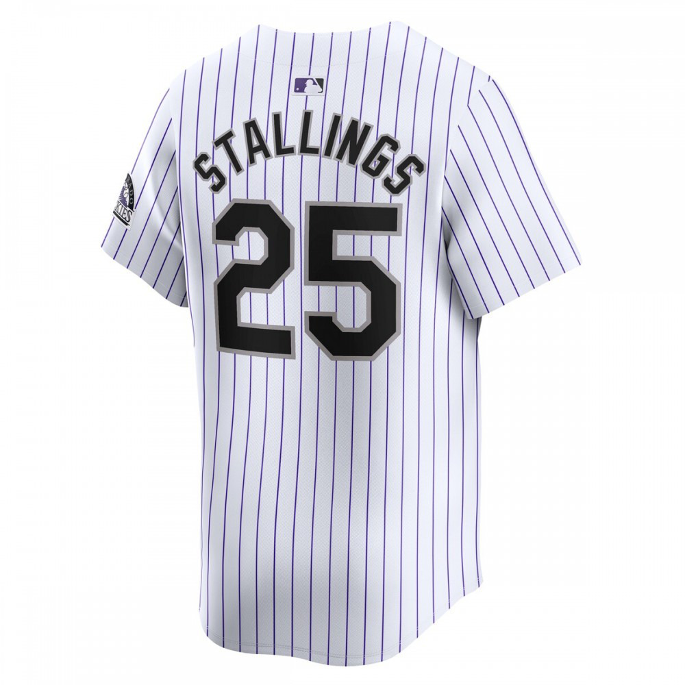 Jacob Stallings Colorado Rockies Home Limited Player Jersey - White-Pro Kit Vault | Brand New 26/27 Sports Jerseys