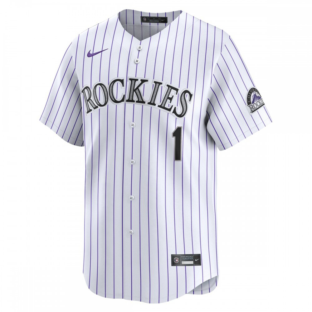 Colorado Rockies #1 Dad Home Limited Jersey - White-Pro Kit Vault | Brand New 26/27 Sports Jerseys