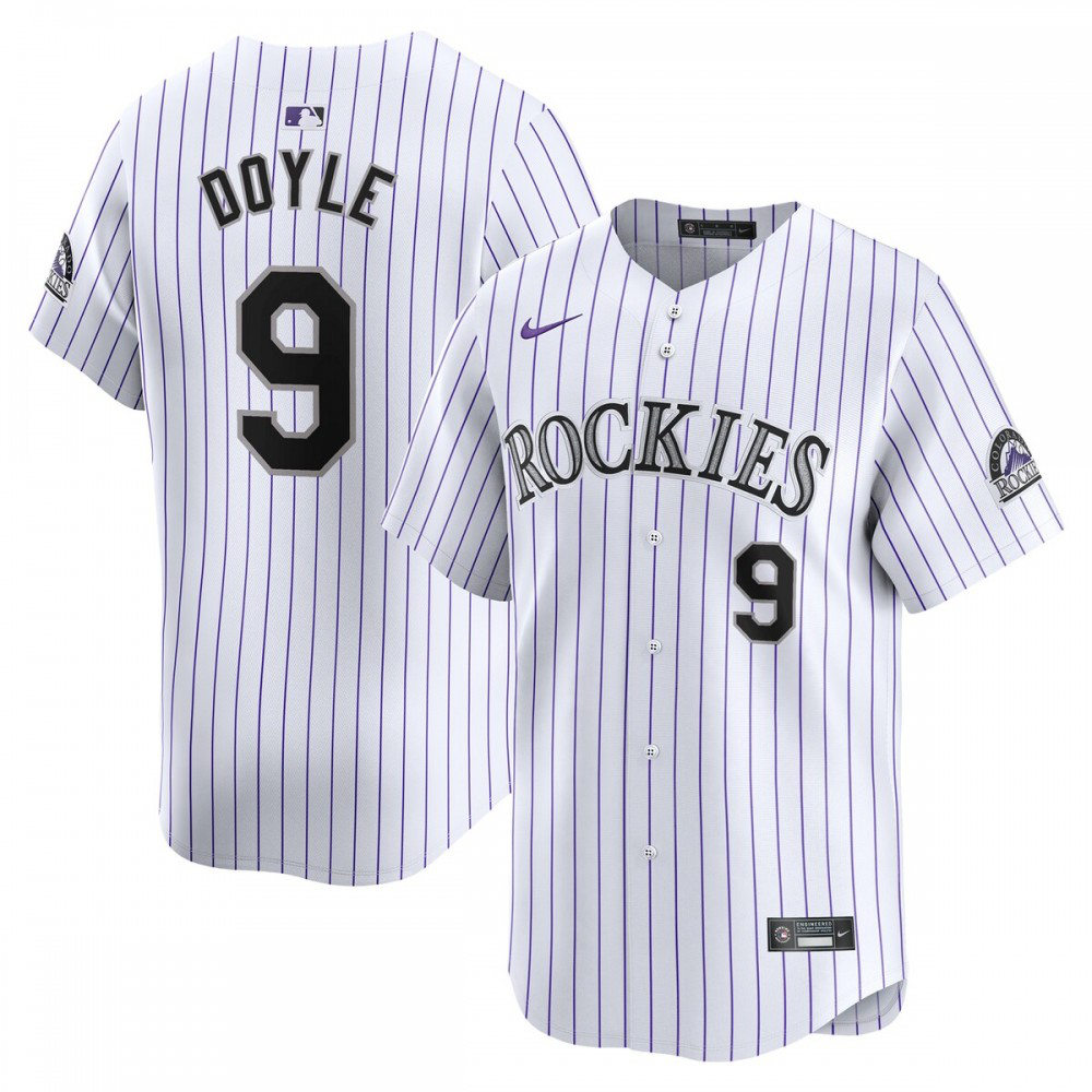 Brenton Doyle Colorado Rockies Home Limited Player Jersey - White-Pro Kit Vault | Brand New 26/27 Sports Jerseys