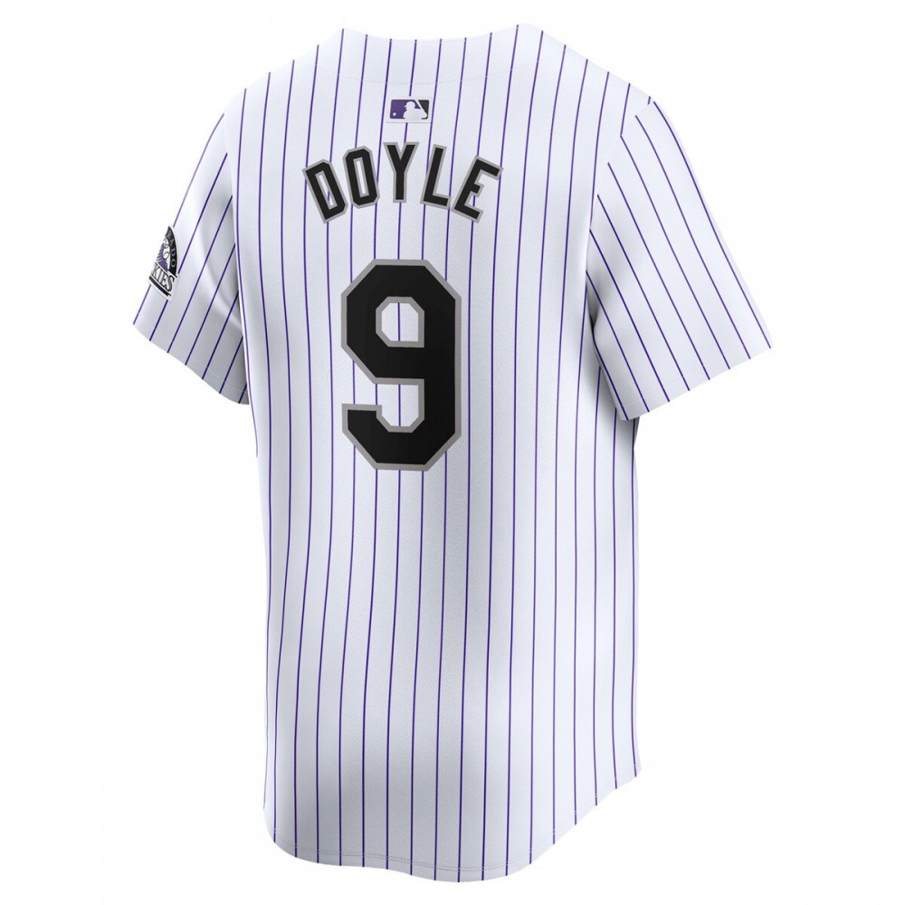 Brenton Doyle Colorado Rockies Home Limited Player Jersey - White-Pro Kit Vault | Brand New 26/27 Sports Jerseys