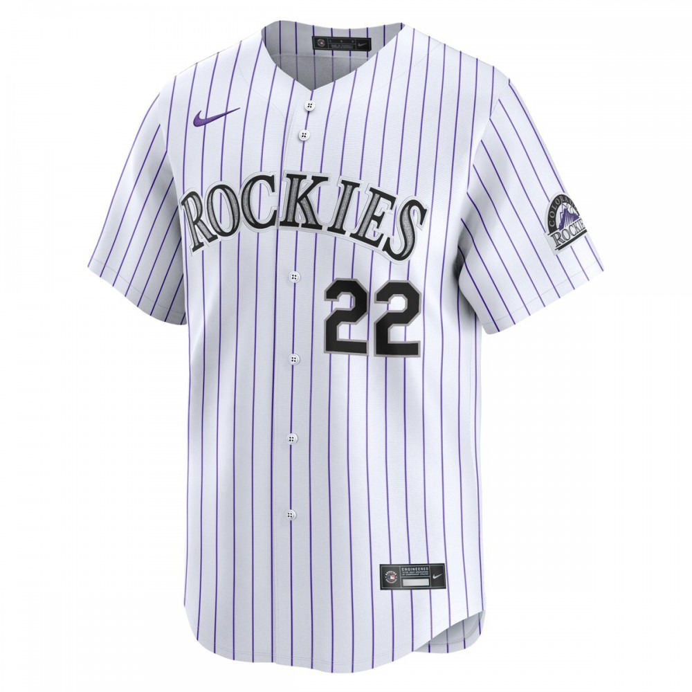 Nolan Jones Colorado Rockies Home Limited Player Jersey - White-Pro Kit Vault | Brand New 26/27 Sports Jerseys