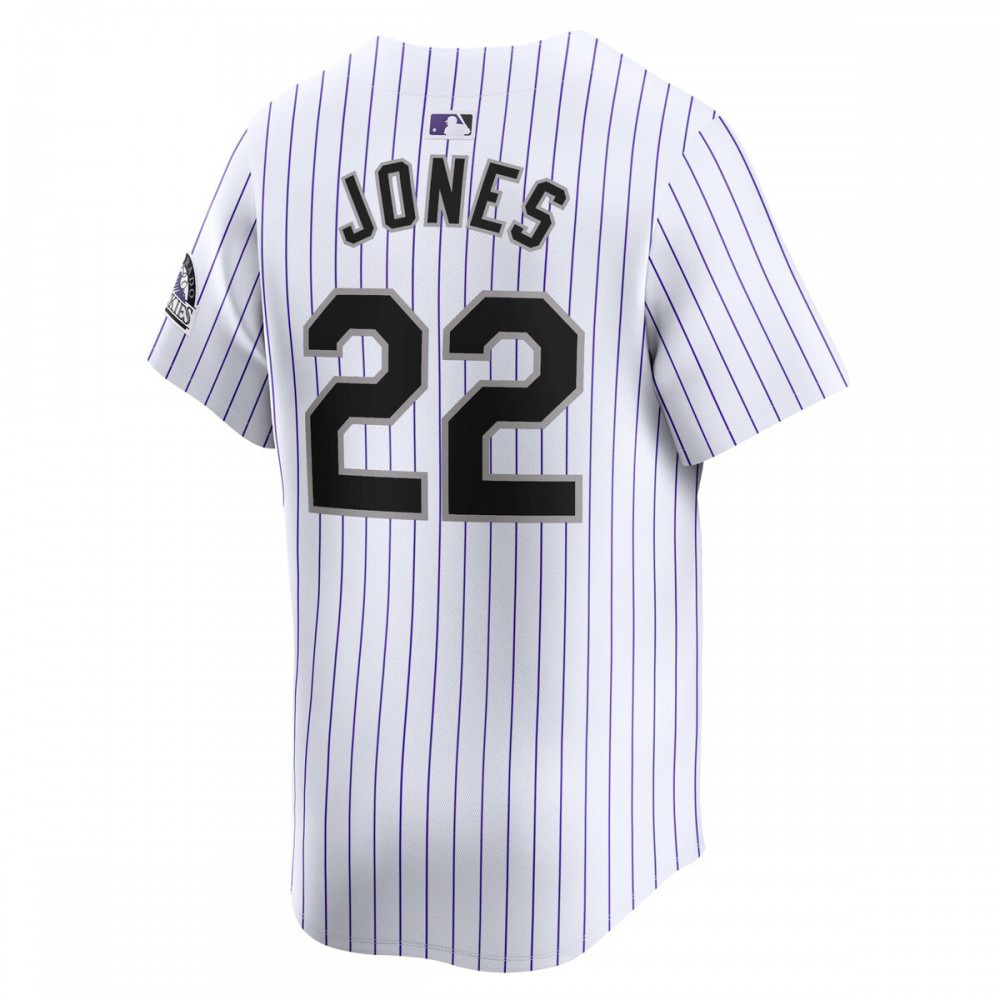 Nolan Jones Colorado Rockies Home Limited Player Jersey - White-Pro Kit Vault | Brand New 26/27 Sports Jerseys