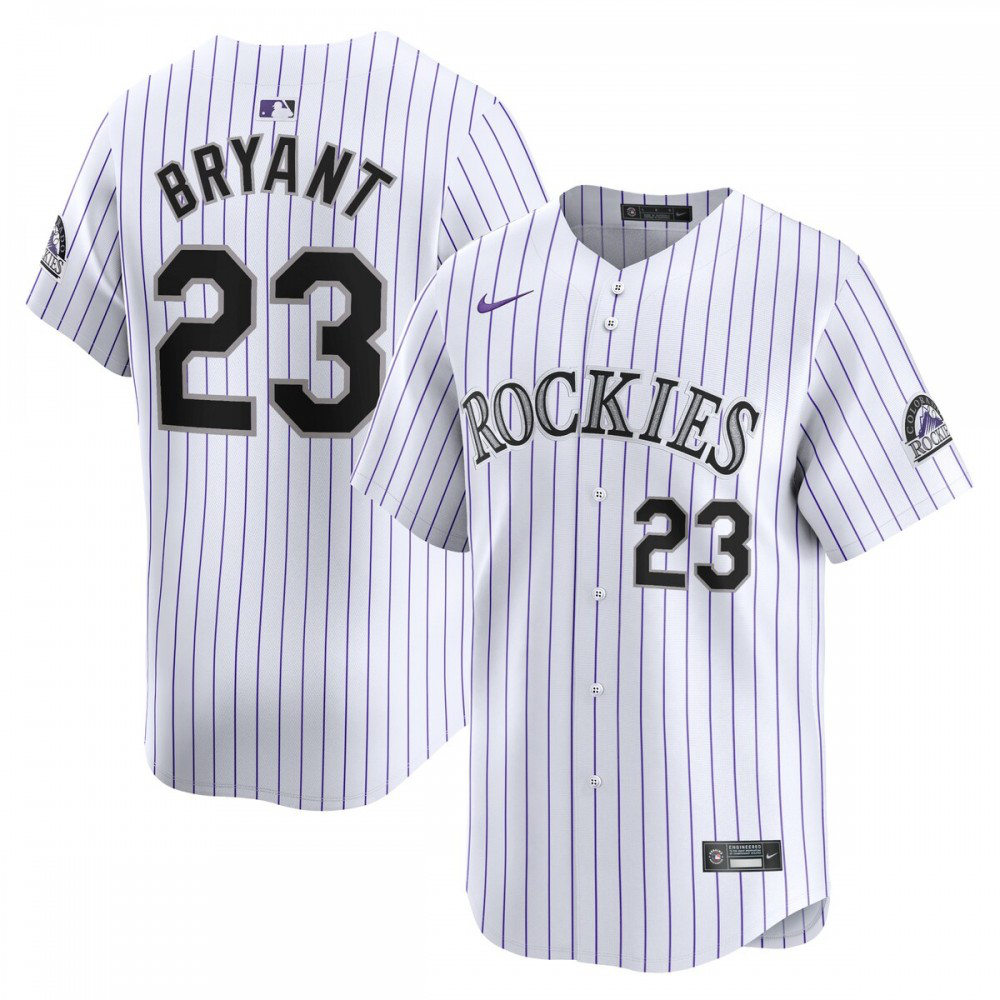 Kris Bryant Colorado Rockies Home Limited Player Jersey - White-Pro Kit Vault | Brand New 26/27 Sports Jerseys