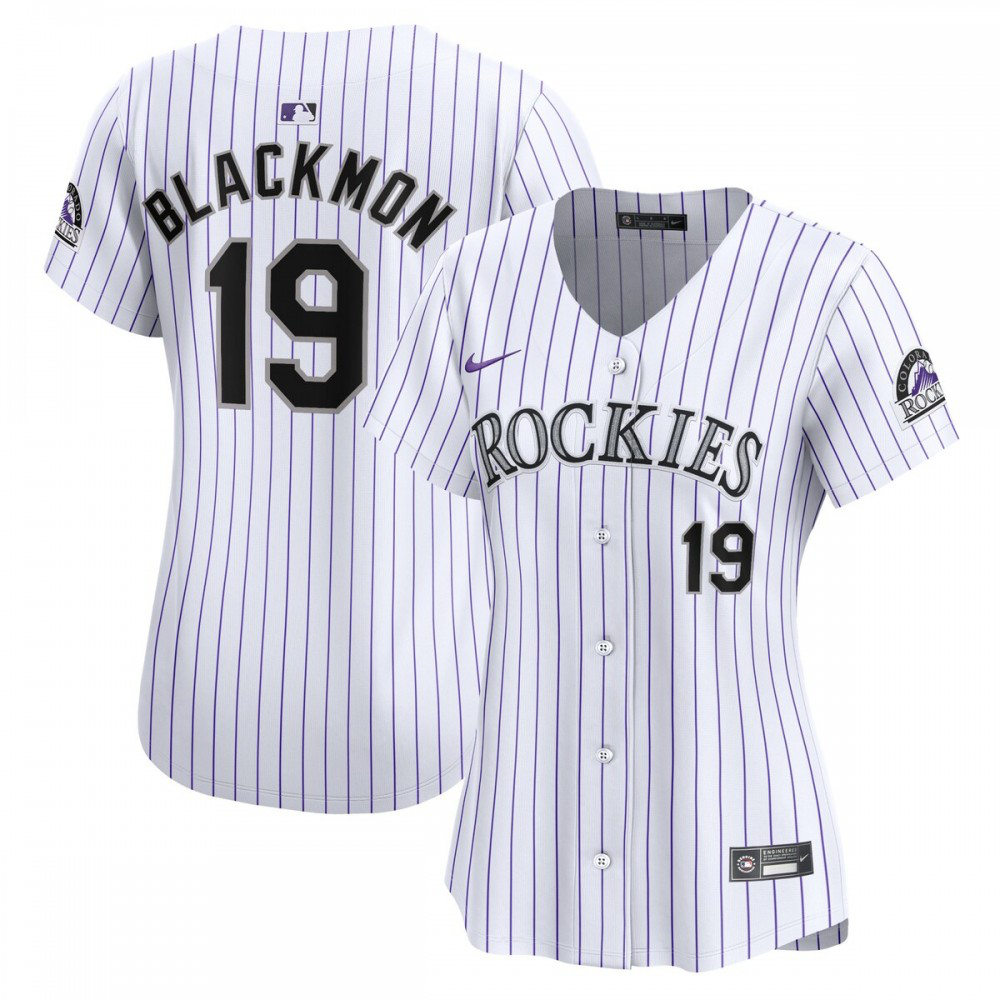 Charlie Blackmon Colorado Rockies Women's Home Limited Player Jersey - White-Pro Kit Vault | Brand New 26/27 Sports Jerseys