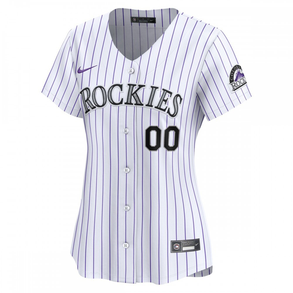 Colorado Rockies Women's Home Limited Custom Jersey - White-Pro Kit Vault | Brand New 26/27 Sports Jerseys
