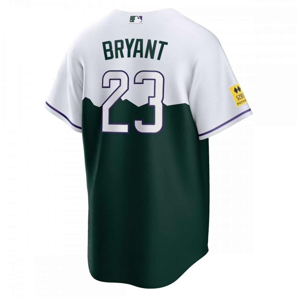 Kris Bryant Colorado Rockies City Connect Replica Player Jersey - White/Forest Green-Pro Kit Vault | Brand New 26/27 Sports Jerseys