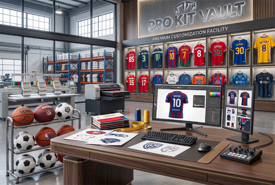 Custom Jersey Heat-Press Printing Detail