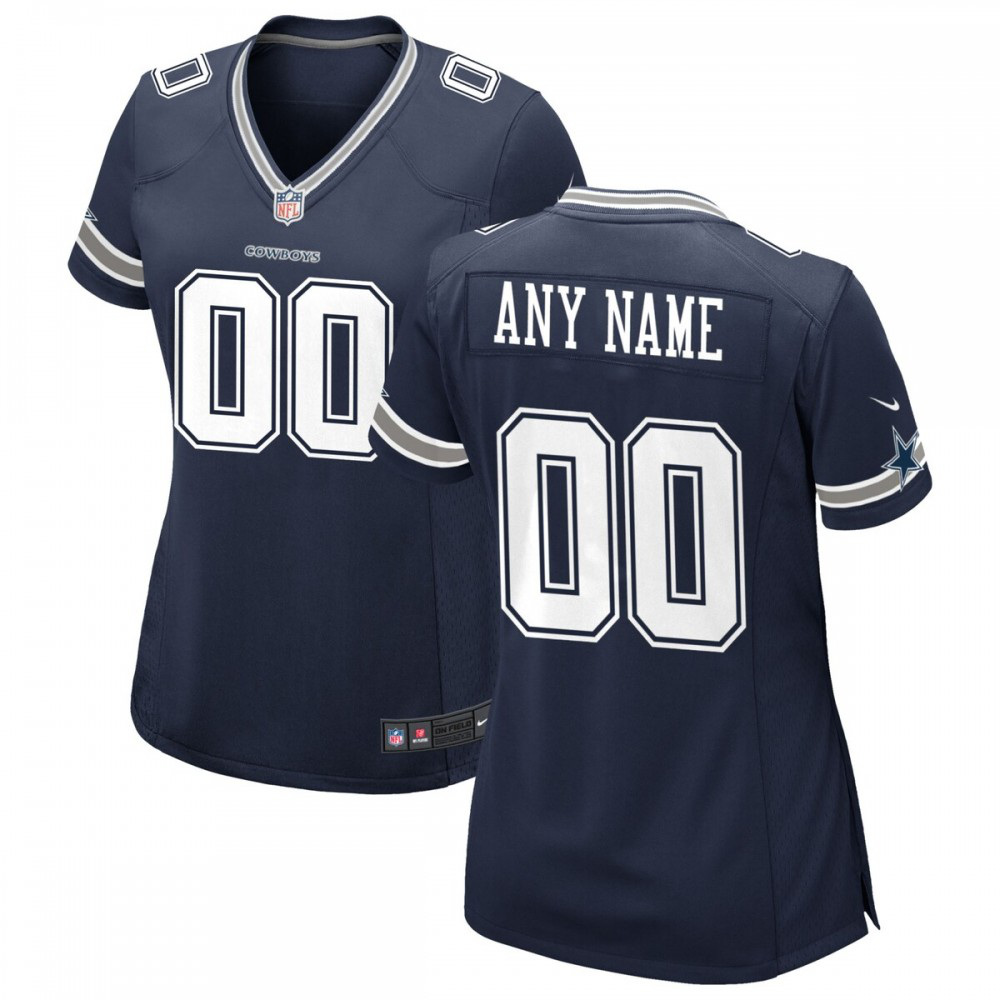 Dallas Cowboys Women's Custom Game Jersey - Navy-Pro Kit Vault | Brand New 26/27 Sports Jerseys