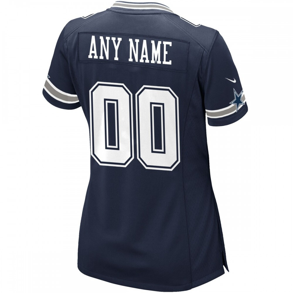Dallas Cowboys Women's Custom Game Jersey - Navy-Pro Kit Vault | Brand New 26/27 Sports Jerseys