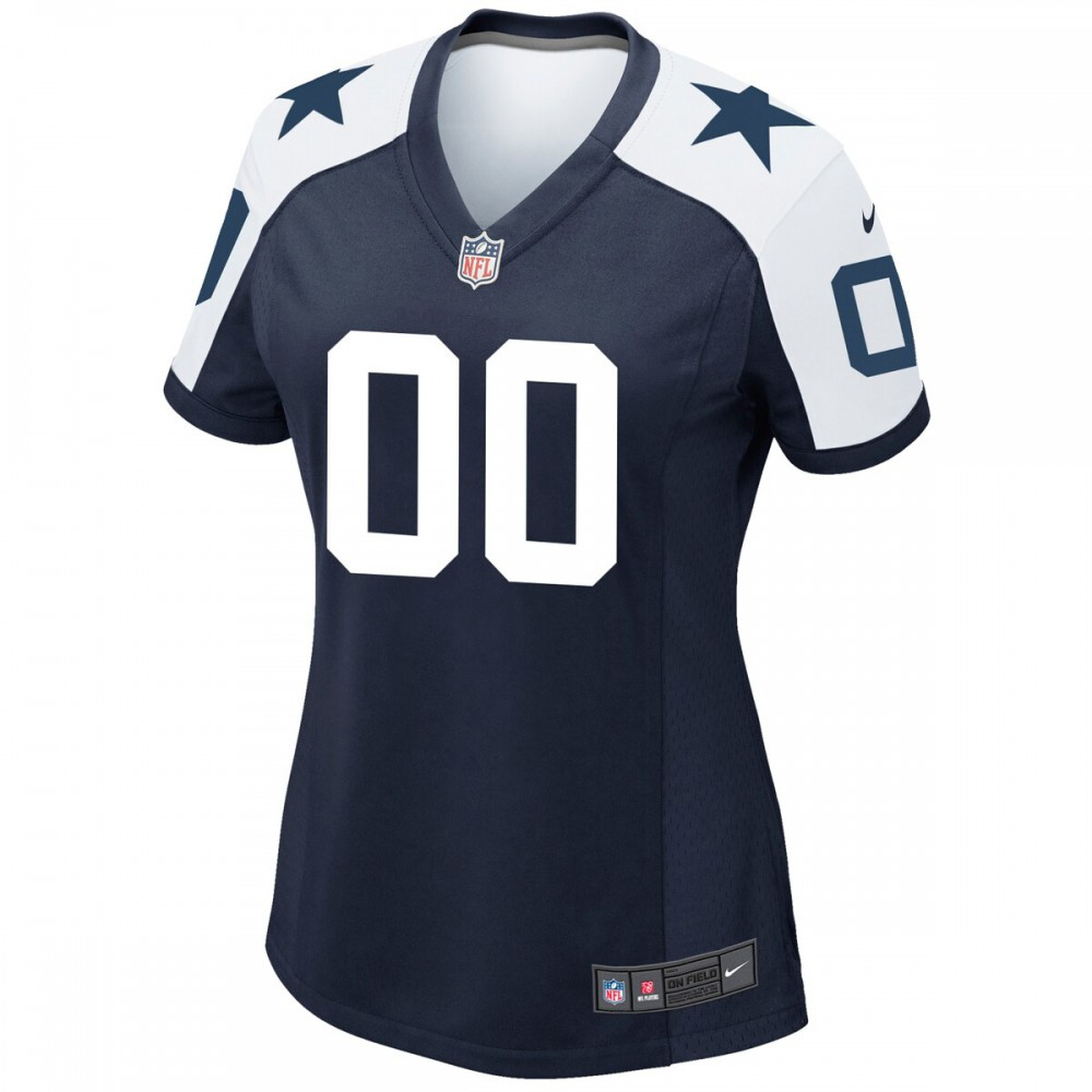 Dallas Cowboys Women's Alternate Custom Game Jersey - Navy-Pro Kit Vault | Brand New 26/27 Sports Jerseys