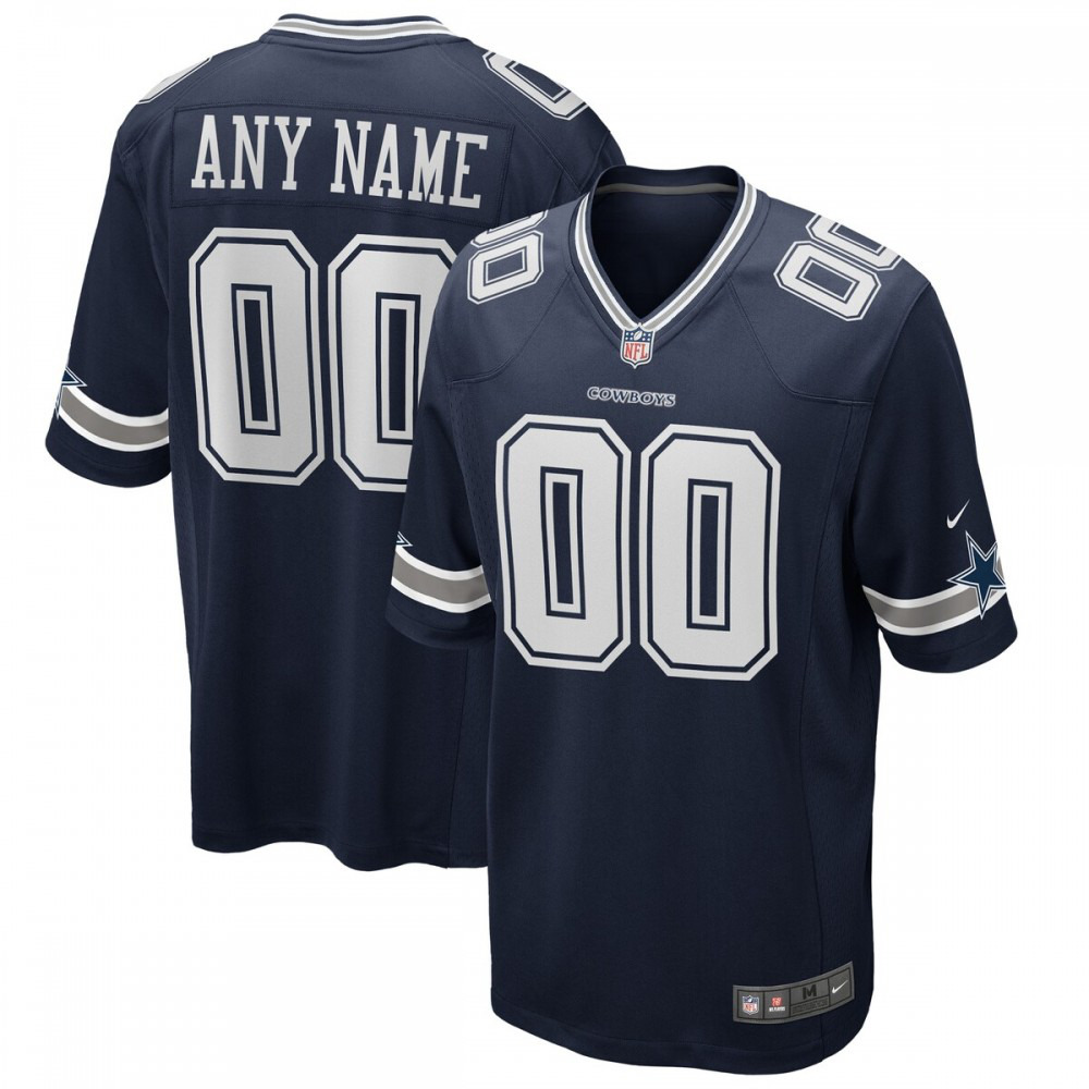Dallas Cowboys Custom Game Jersey - Navy-Pro Kit Vault | Brand New 26/27 Sports Jerseys