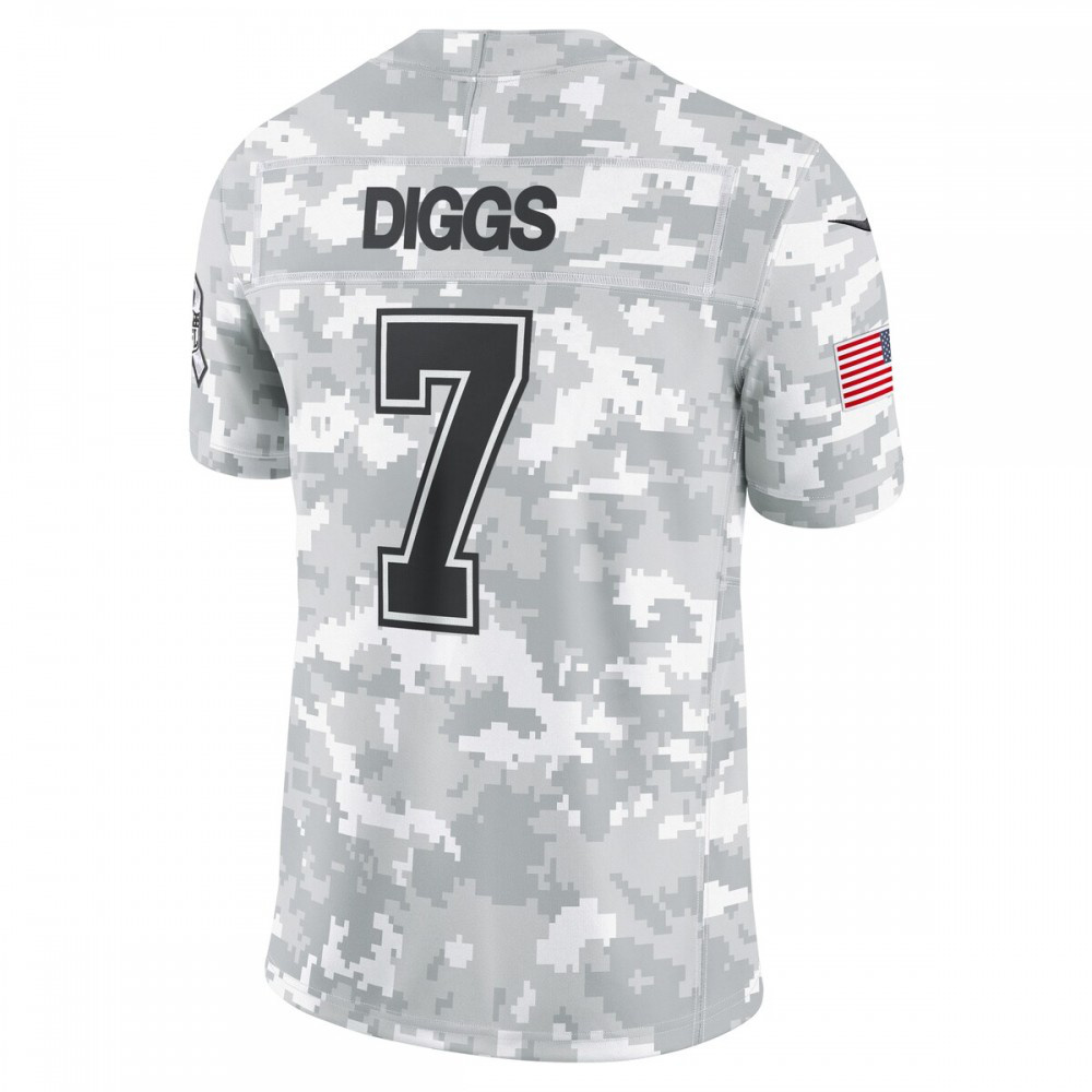 Trevon Diggs Dallas Cowboys 2024 Salute to Service Limited Jersey - Arctic Camo-Pro Kit Vault | Brand New 26/27 Sports Jerseys