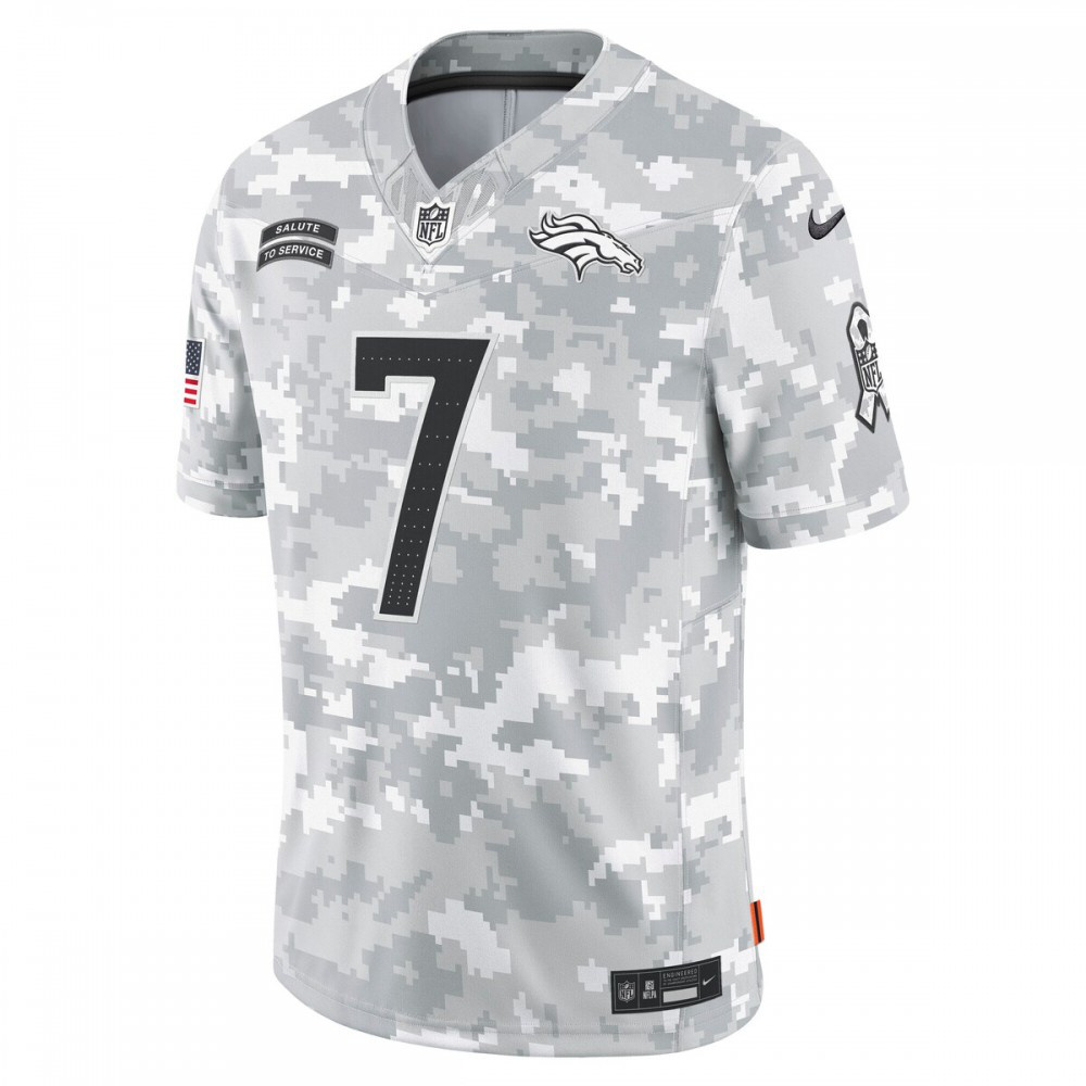 John Elway Denver Broncos 2024 Salute to Service Retired Player Limited Jersey - Arctic Camo-Pro Kit Vault | Brand New 26/27 Sports Jerseys