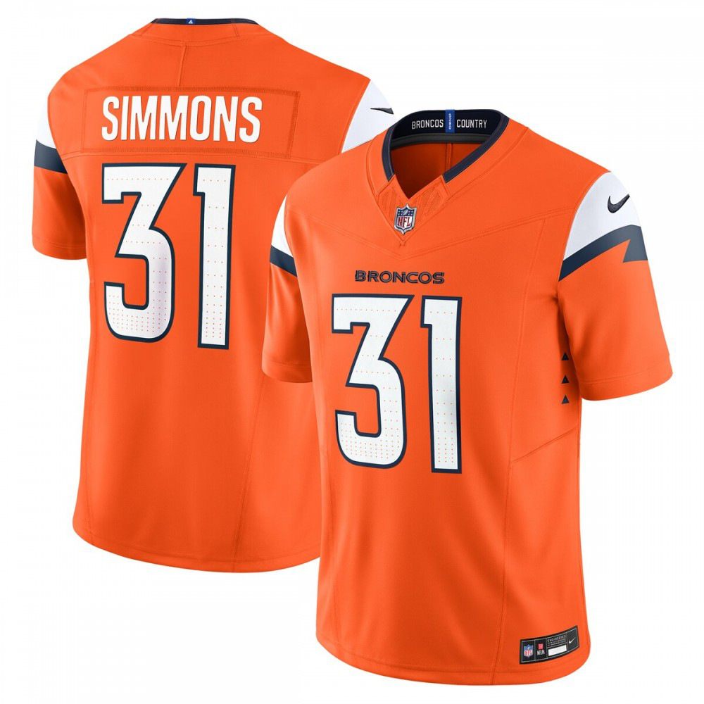 Justin Simmons Denver Broncos Vapor F.U.S.E. Limited Jersey - Orange-Pro Kit Vault | Brand New 26/27 Sports Jerseys