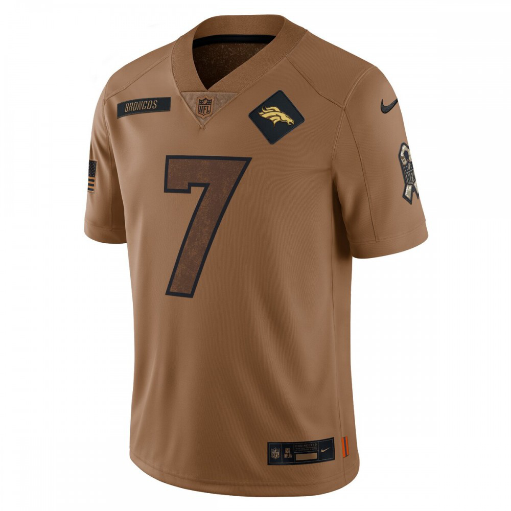 John Elway Denver Broncos 2023 Salute To Service Retired Player Limited Jersey - Brown-Pro Kit Vault | Brand New 26/27 Sports Jerseys