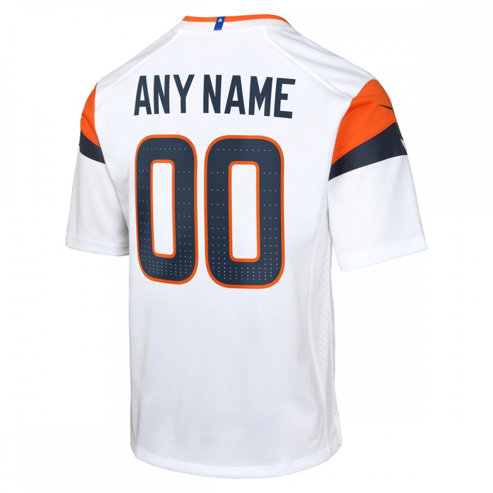 Denver Broncos Youth Custom Game Jersey - White-Pro Kit Vault | Brand New 26/27 Sports Jerseys