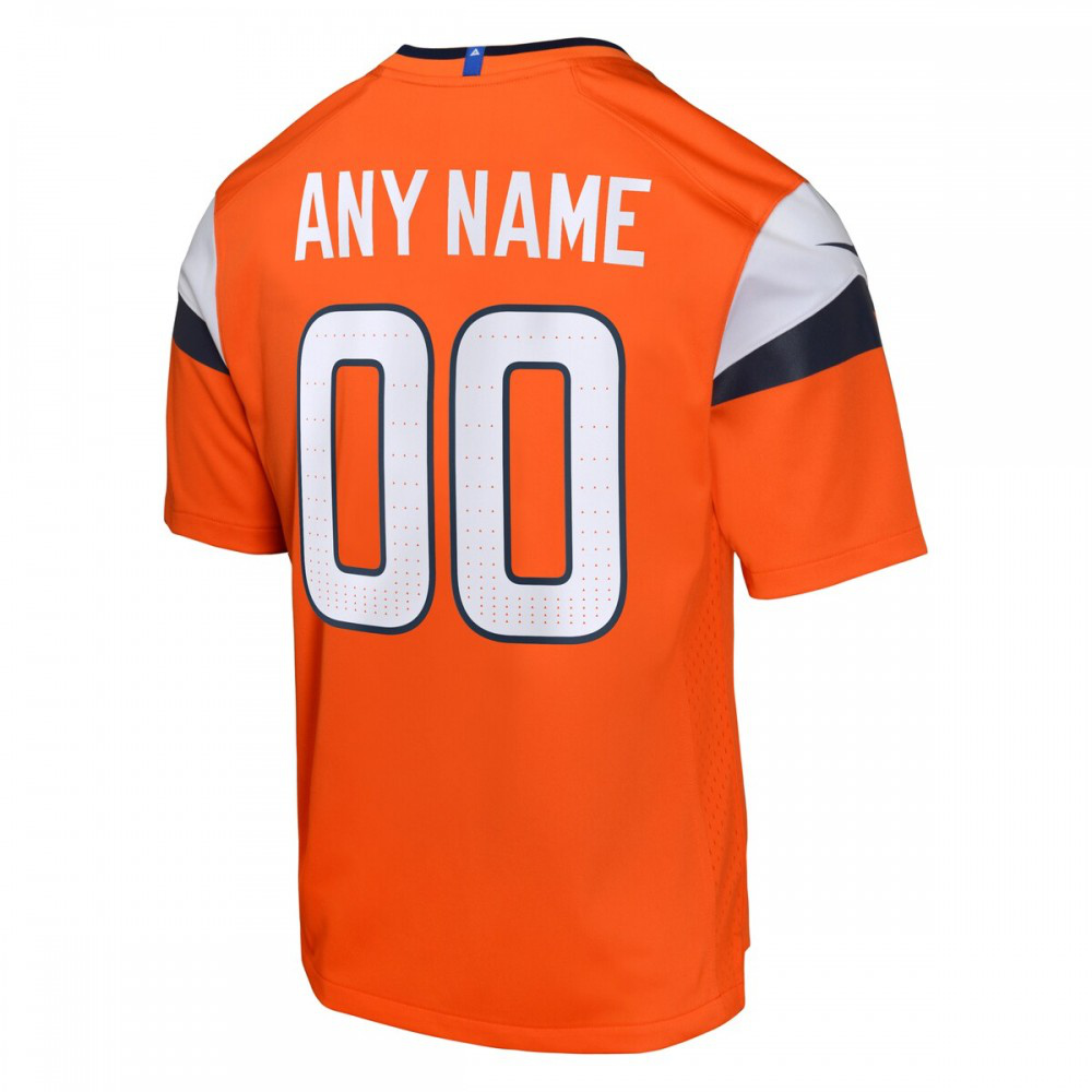 Denver Broncos Youth Custom Game Jersey - Orange-Pro Kit Vault | Brand New 26/27 Sports Jerseys