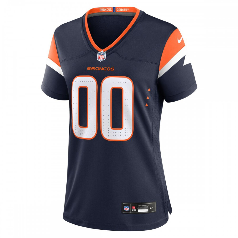 Denver Broncos Women's Alternate Custom Game Jersey - Navy-Pro Kit Vault | Brand New 26/27 Sports Jerseys