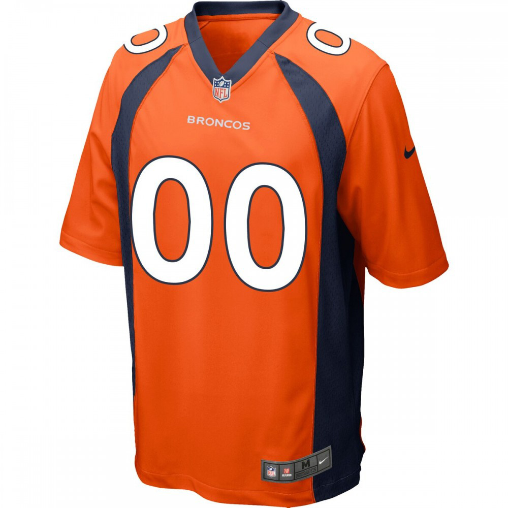 Denver Broncos Custom Game Jersey - Orange-Pro Kit Vault | Brand New 26/27 Sports Jerseys