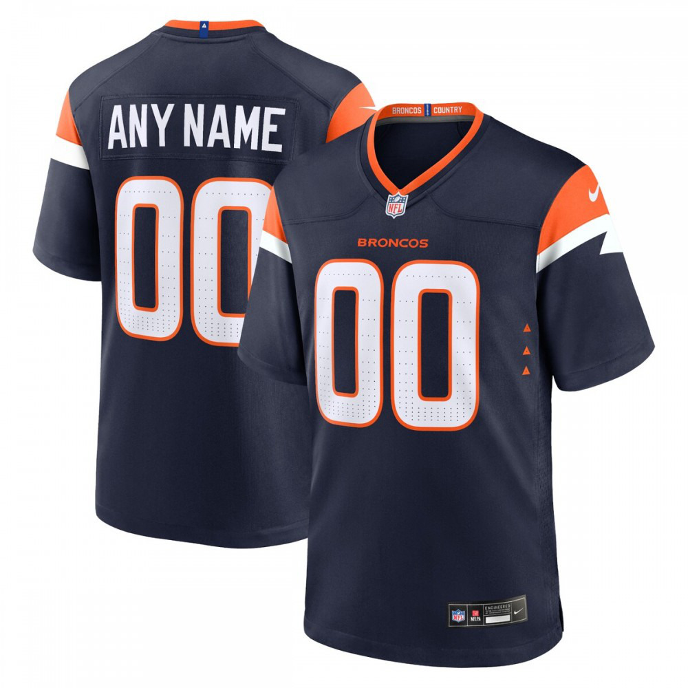 Denver Broncos Alternate Custom Game Jersey - Navy-Pro Kit Vault | Brand New 26/27 Sports Jerseys