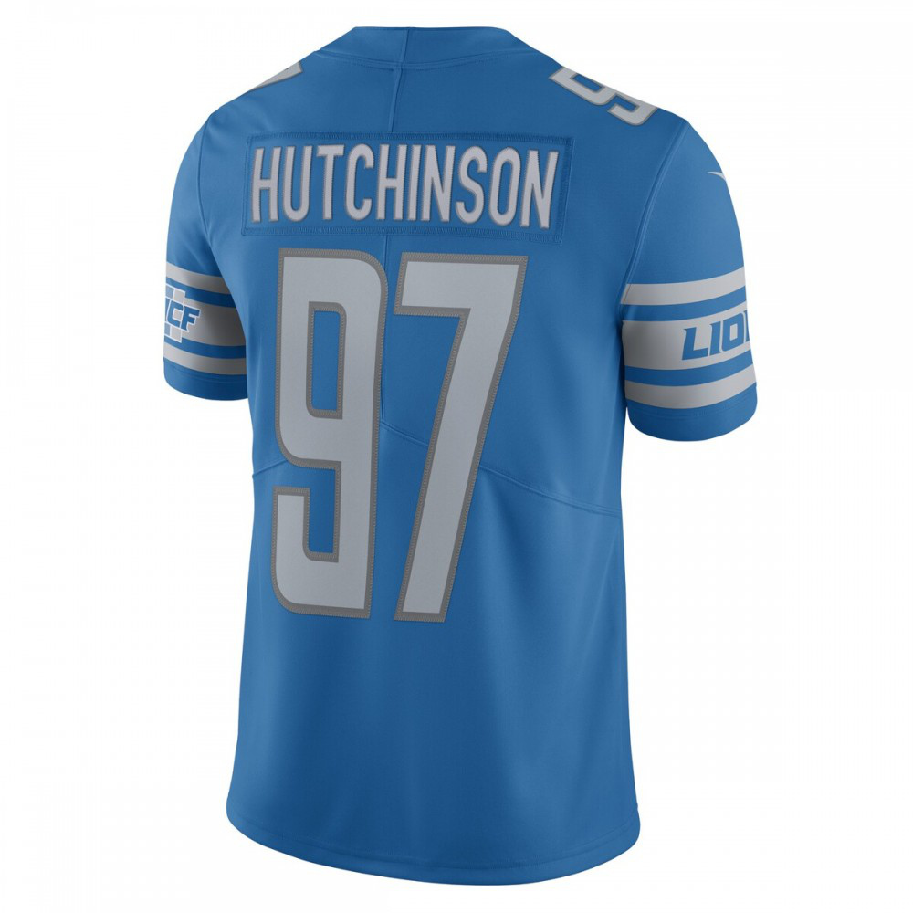 Aidan Hutchinson Detroit Lions Team Vapor Limited Jersey - Blue-Pro Kit Vault | Brand New 26/27 Sports Jerseys