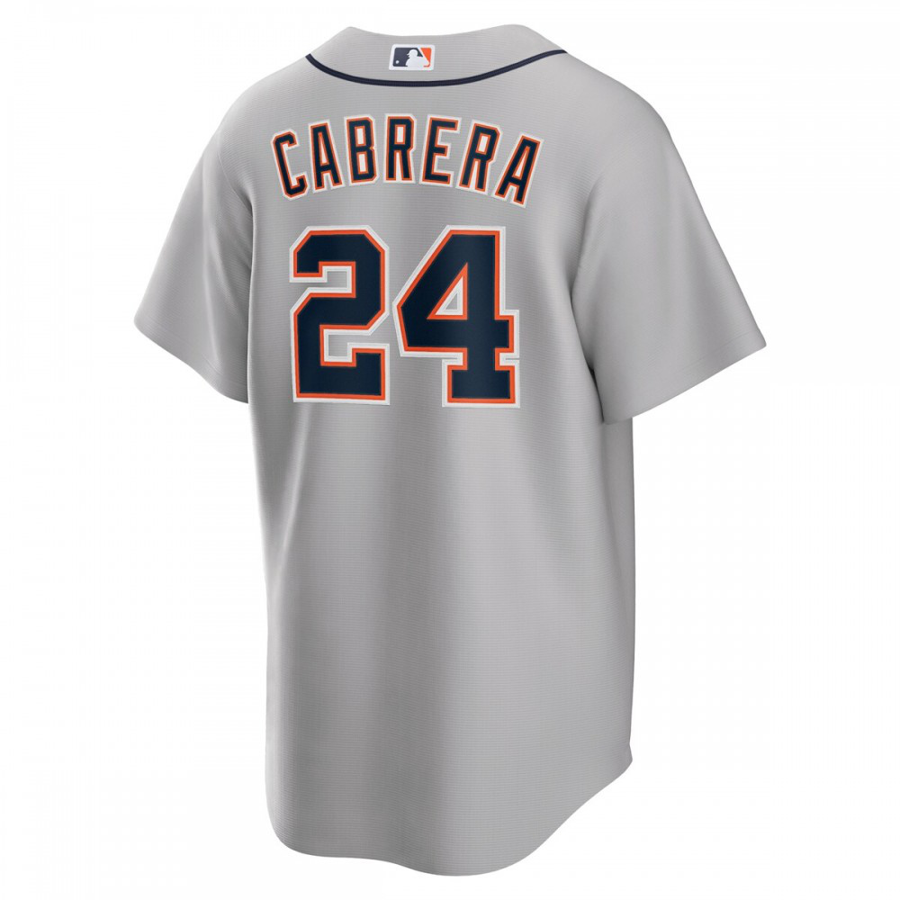 Miguel Cabrera Detroit Tigers Road Replica Player Name Jersey - Gray-Pro Kit Vault | Brand New 26/27 Sports Jerseys