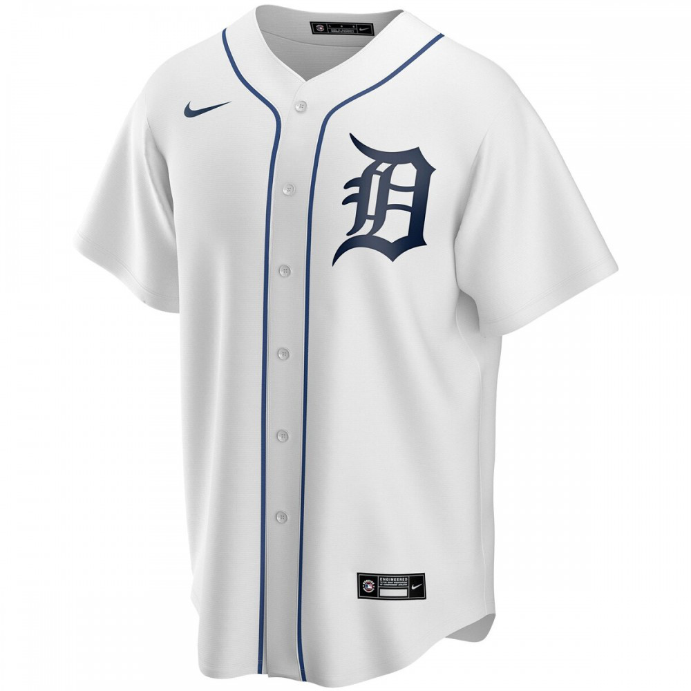 Detroit Tigers Youth Home Replica Custom Jersey - White-Pro Kit Vault | Brand New 26/27 Sports Jerseys