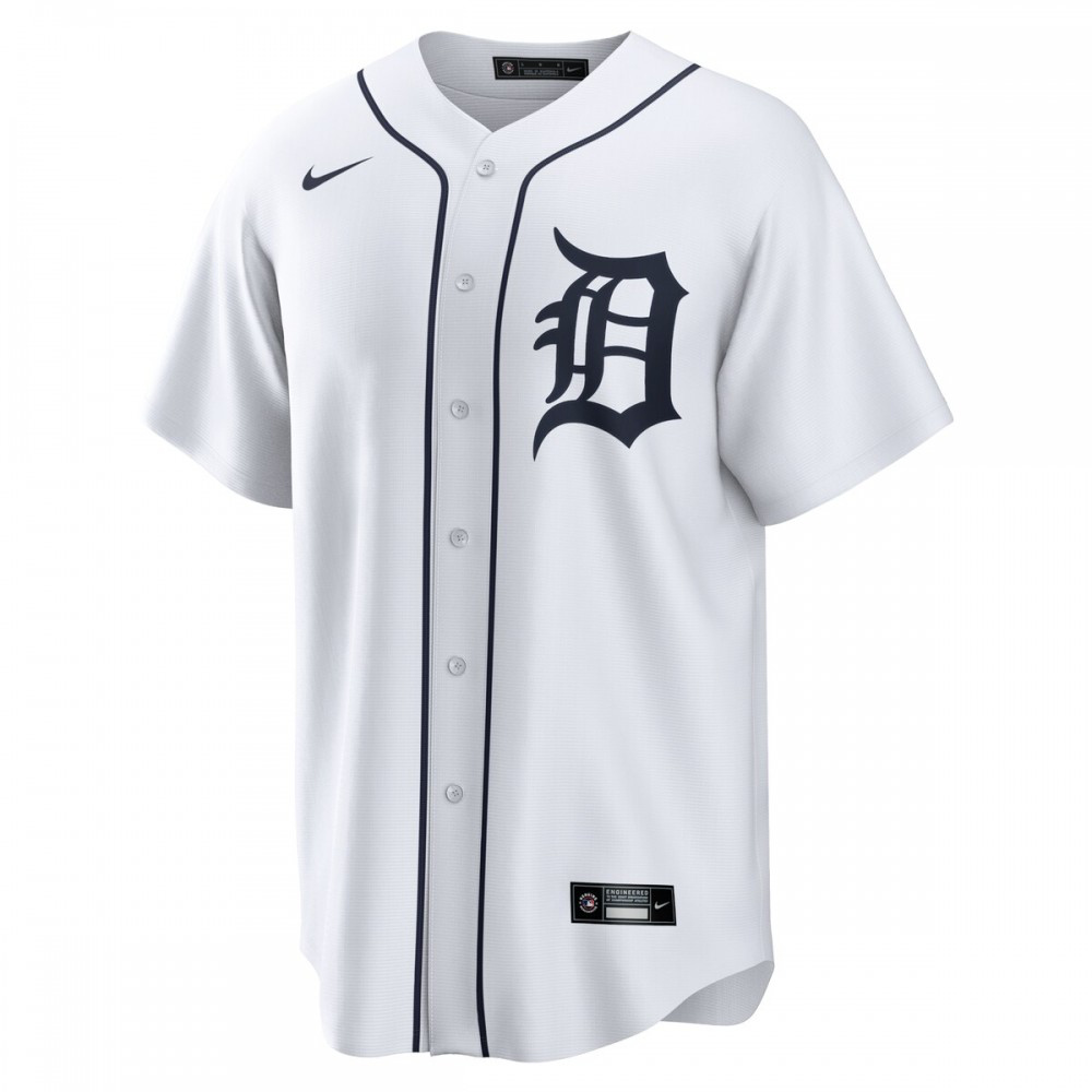 Detroit Tigers Home Replica Team Jersey - White-Pro Kit Vault | Brand New 26/27 Sports Jerseys