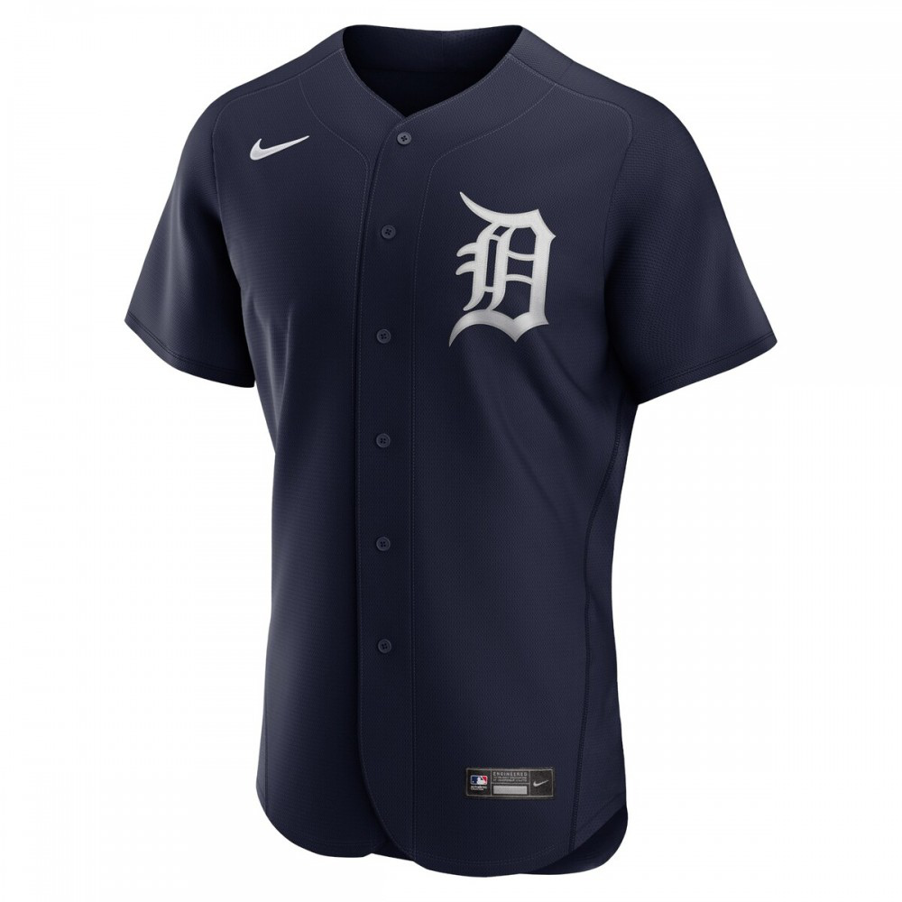 Detroit Tigers Alternate Logo Authentic Team Jersey - Navy-Pro Kit Vault | Brand New 26/27 Sports Jerseys