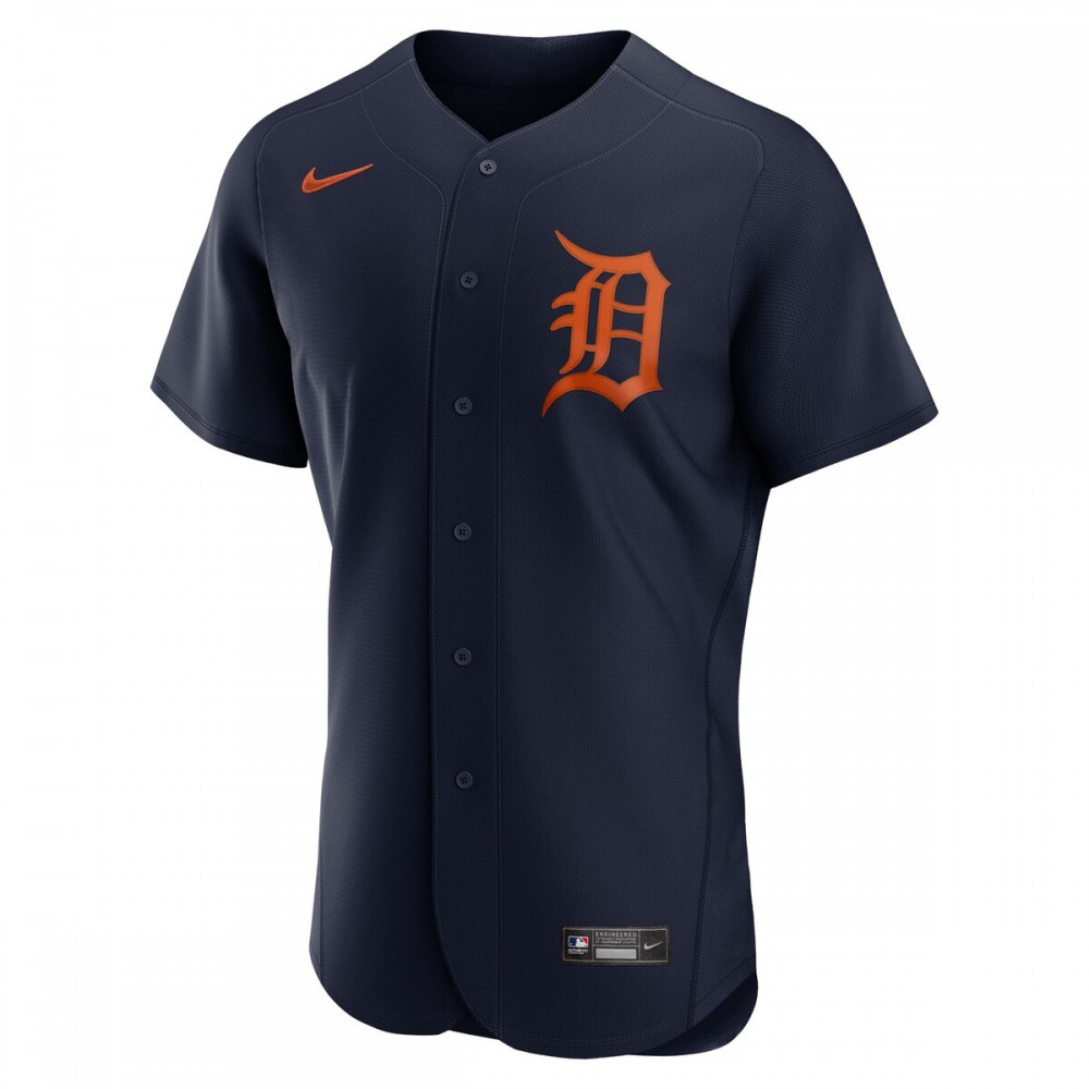 Detroit Tigers Alternate Authentic Logo Team Jersey - Navy-Pro Kit Vault | Brand New 26/27 Sports Jerseys