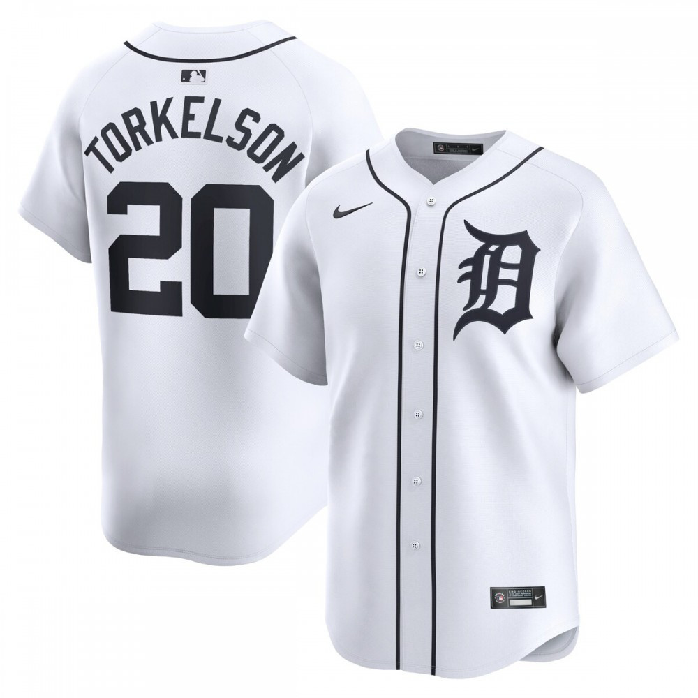 Spencer Torkelson Detroit Tigers Youth Home Limited Player Jersey - White-Pro Kit Vault | Brand New 26/27 Sports Jerseys