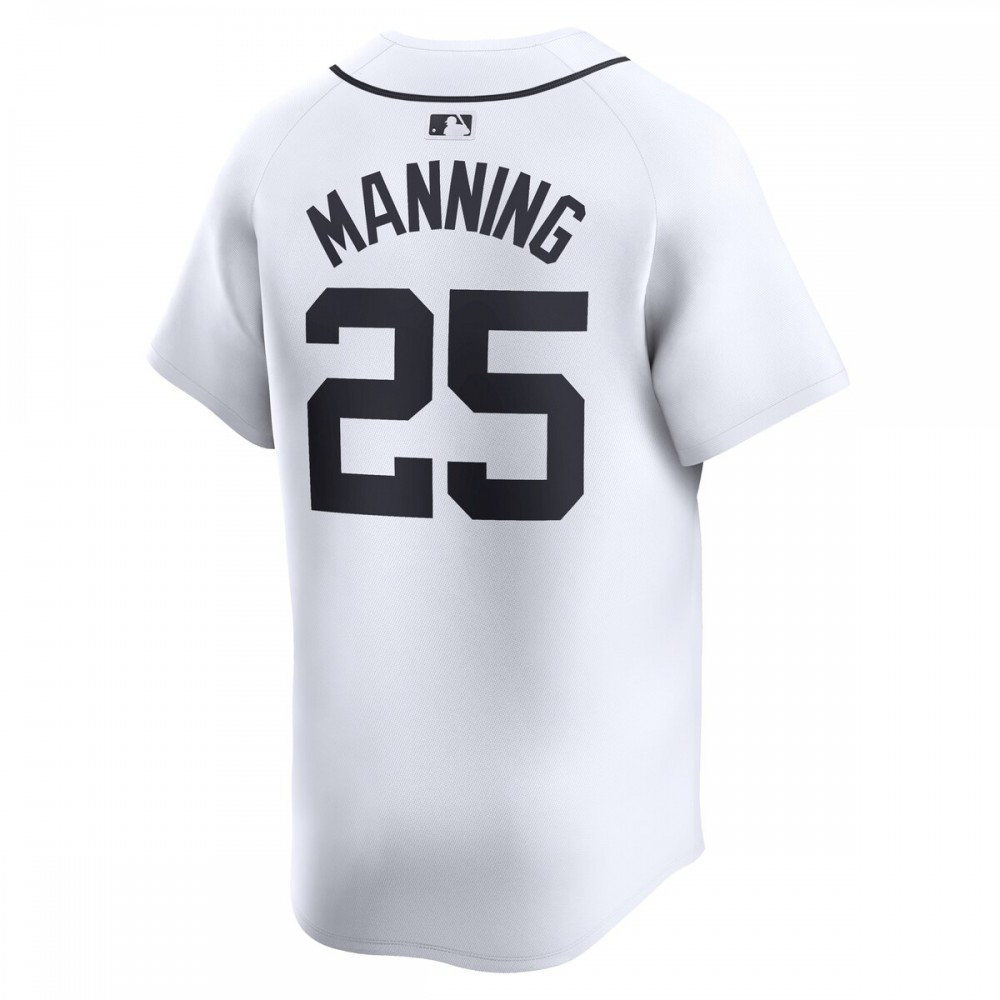 Matt Manning Detroit Tigers Home Limited Player Jersey - White-Pro Kit Vault | Brand New 26/27 Sports Jerseys