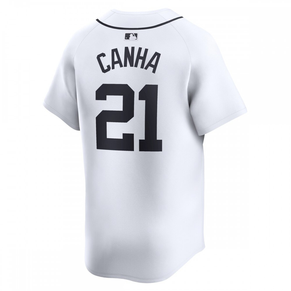 Mark Canha Detroit Tigers Home Limited Player Jersey - White-Pro Kit Vault | Brand New 26/27 Sports Jerseys