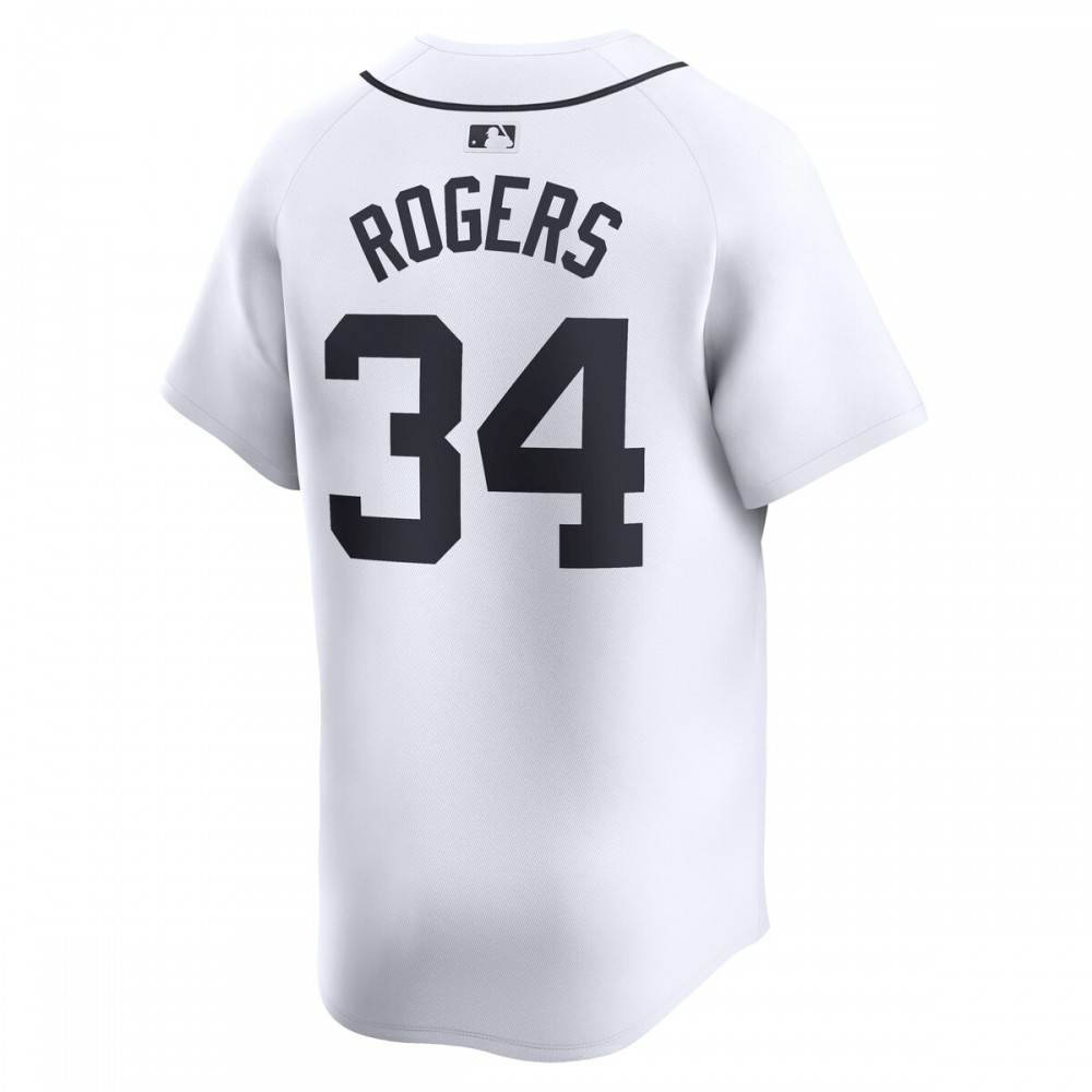 Jake Rogers Detroit Tigers Home Limited Player Jersey - White-Pro Kit Vault | Brand New 26/27 Sports Jerseys