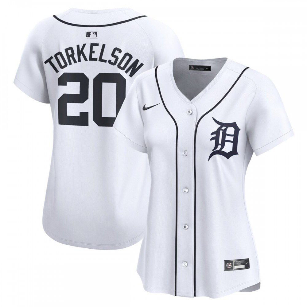 Spencer Torkelson Detroit Tigers Women's Home Limited Player Jersey - White-Pro Kit Vault | Brand New 26/27 Sports Jerseys