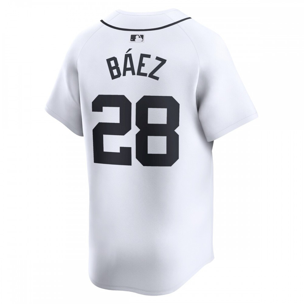 Javier Baez Detroit Tigers Home Limited Player Jersey - White-Pro Kit Vault | Brand New 26/27 Sports Jerseys