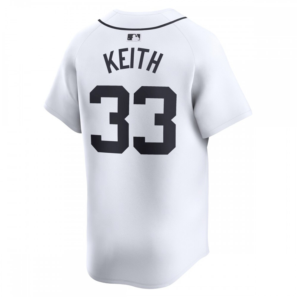 Colt Keith Detroit Tigers Home Limited Player Jersey - White-Pro Kit Vault | Brand New 26/27 Sports Jerseys