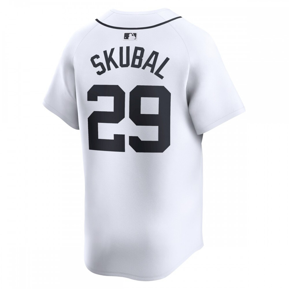 Tarik Skubal Detroit Tigers Home Limited Player Jersey - White-Pro Kit Vault | Brand New 26/27 Sports Jerseys