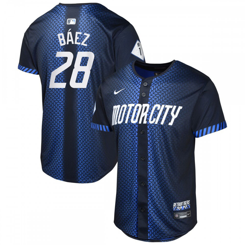 Javier Baez Detroit Tigers Youth 2024 City Connect Limited Jersey - Navy-Pro Kit Vault | Brand New 26/27 Sports Jerseys
