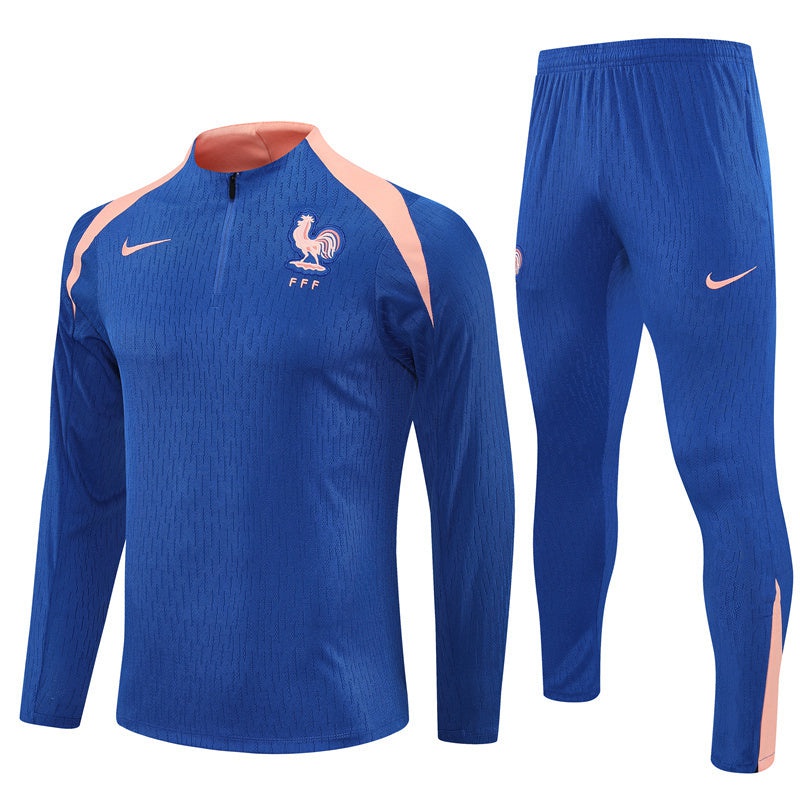 France Men's/Kids' Training Tracksuit 2025 2026 Blue-Pro Kit Vault | Brand New 26/27 Sports Jerseys