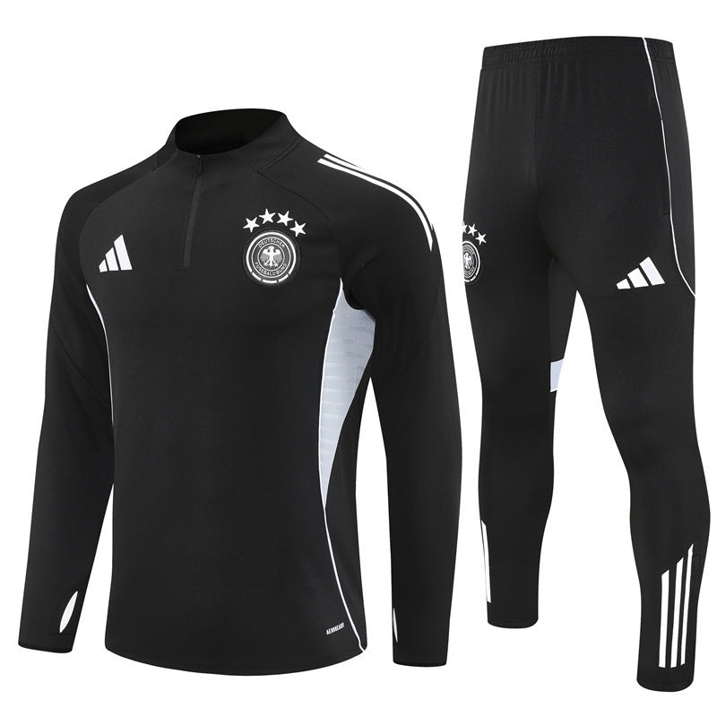 Germany Training Tracksuit Men/Kids 2025 2026 Black-Pro Kit Vault | Brand New 26/27 Sports Jerseys