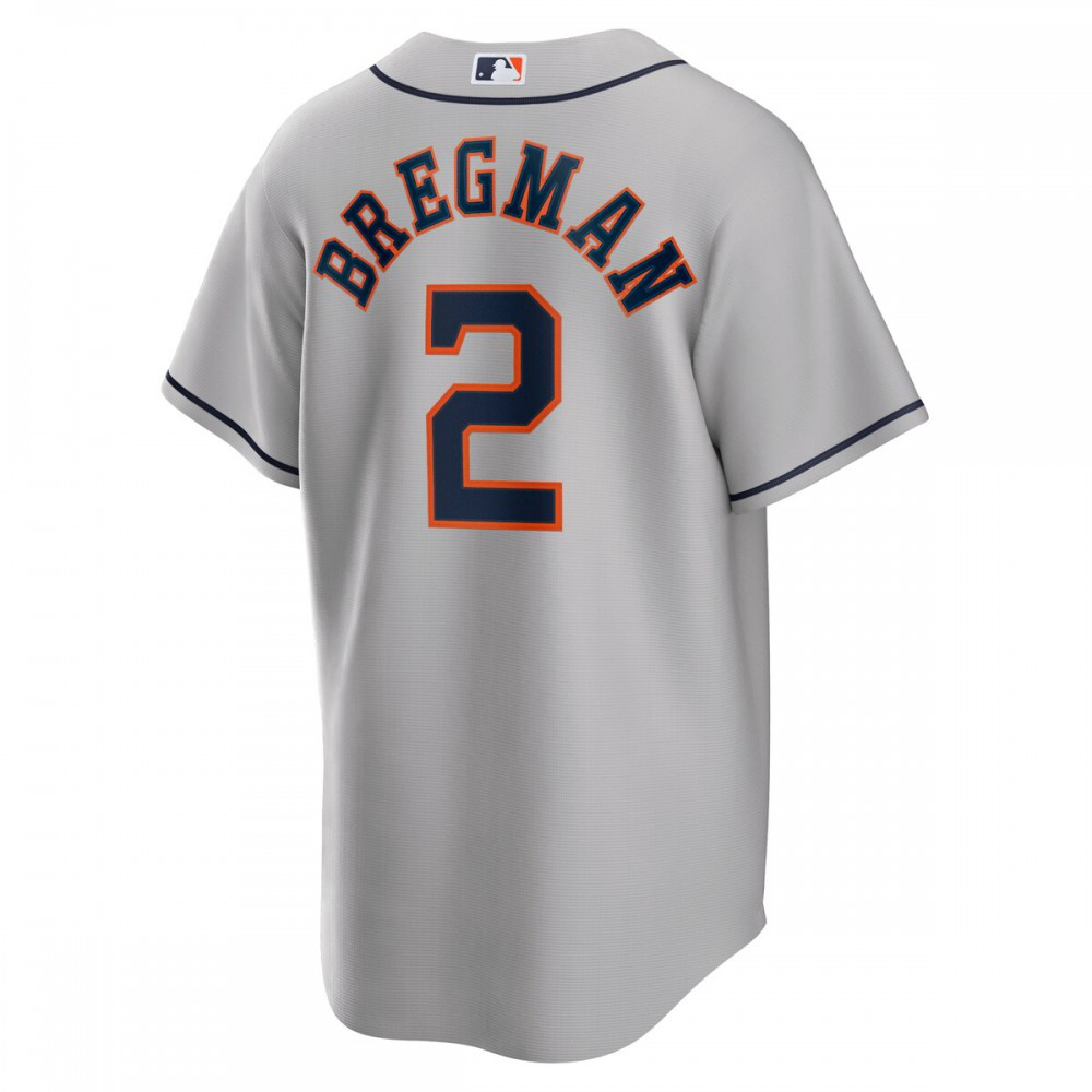 Alex Bregman Houston Astros Road Replica Player Name Jersey - Gray-Pro Kit Vault | Brand New 26/27 Sports Jerseys