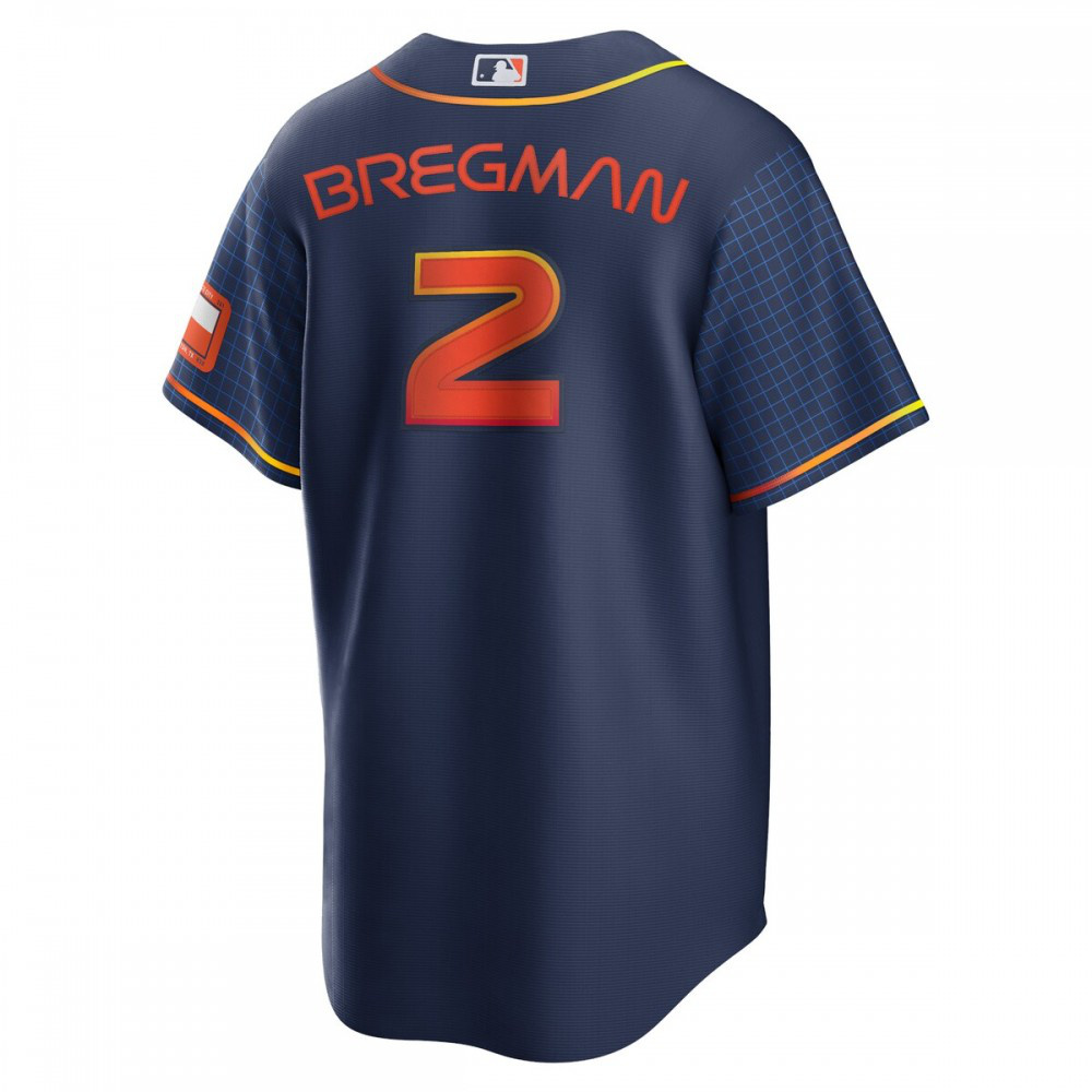 Alex Bregman Houston Astros 2022 City Connect Replica Player Jersey - Navy-Pro Kit Vault | Brand New 26/27 Sports Jerseys