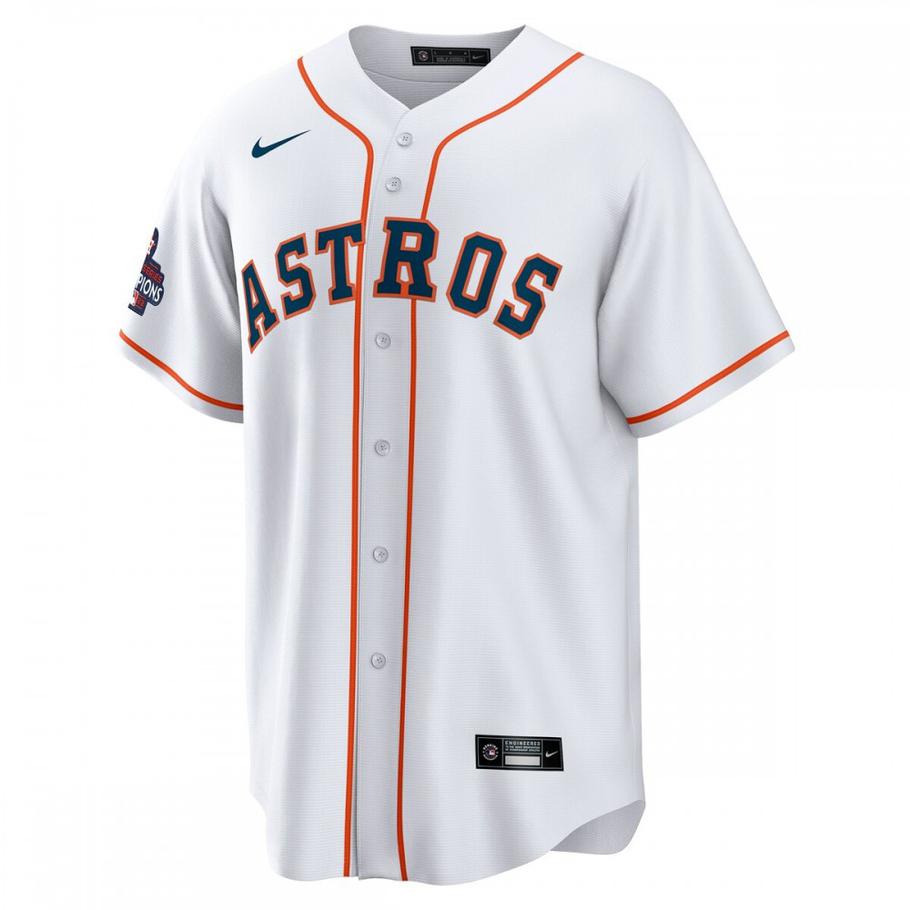 Mart铆n Maldonado Houston Astros Home 2022 World Series Champions Replica Player Jersey - White-Pro Kit Vault | Brand New 26/27 Sports Jerseys