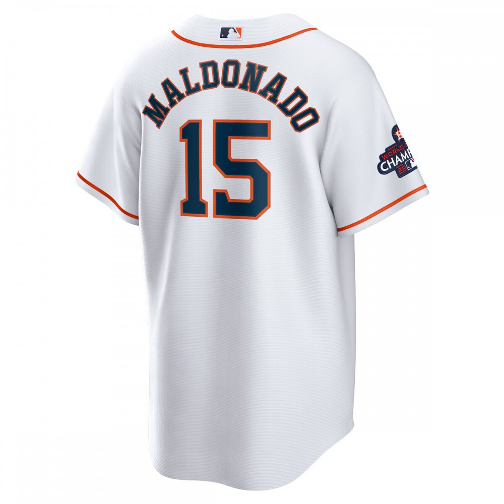 Mart铆n Maldonado Houston Astros Home 2022 World Series Champions Replica Player Jersey - White-Pro Kit Vault | Brand New 26/27 Sports Jerseys