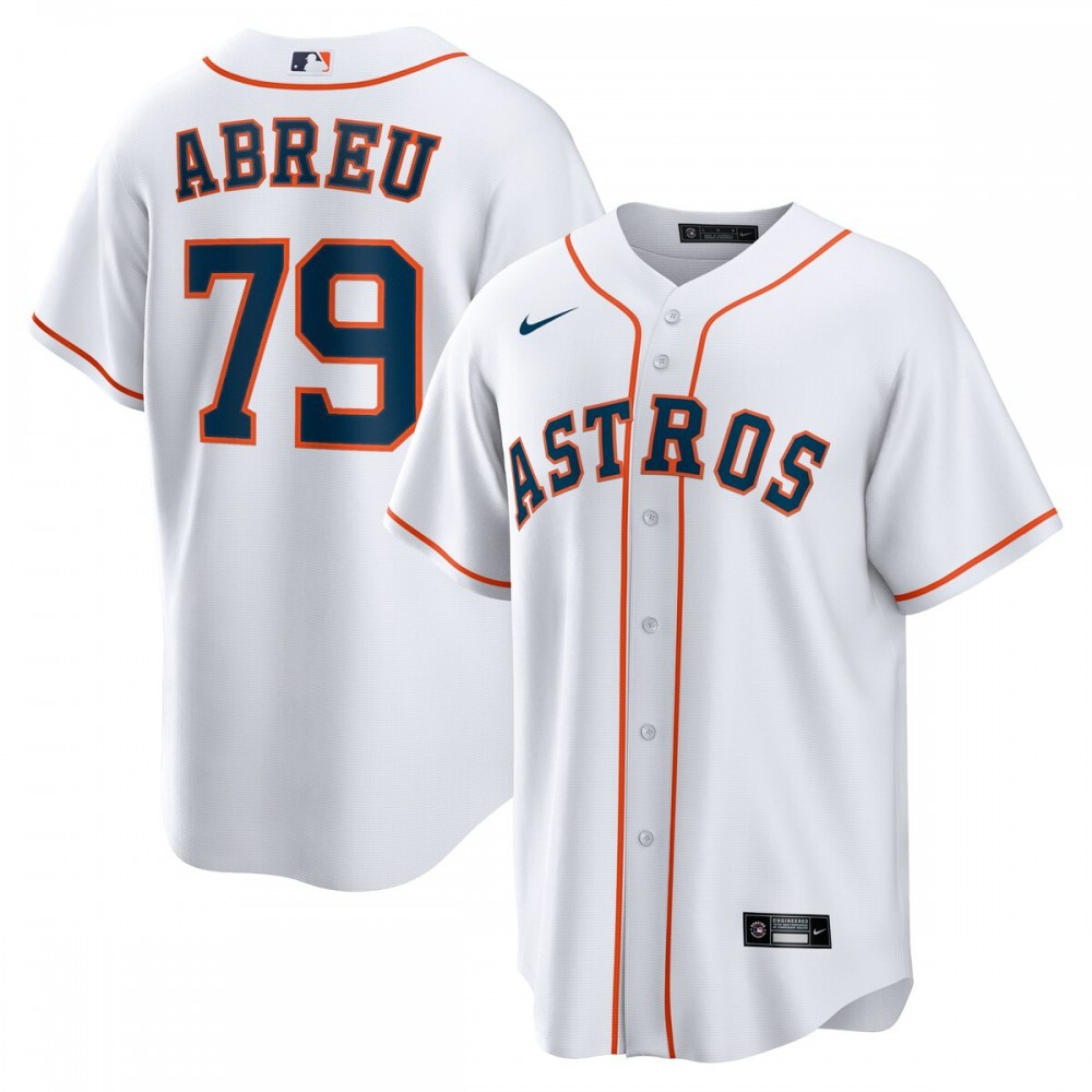 Jose Abreu Houston Astros Home Replica Player Jersey - White-Pro Kit Vault | Brand New 26/27 Sports Jerseys