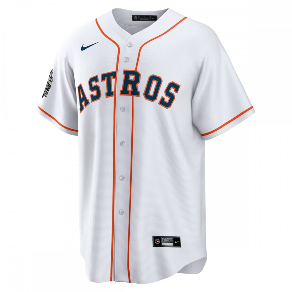 Yordan Alvarez Houston Astros 2022 World Series Home Replica Player Jersey - White-Pro Kit Vault | Brand New 26/27 Sports Jerseys