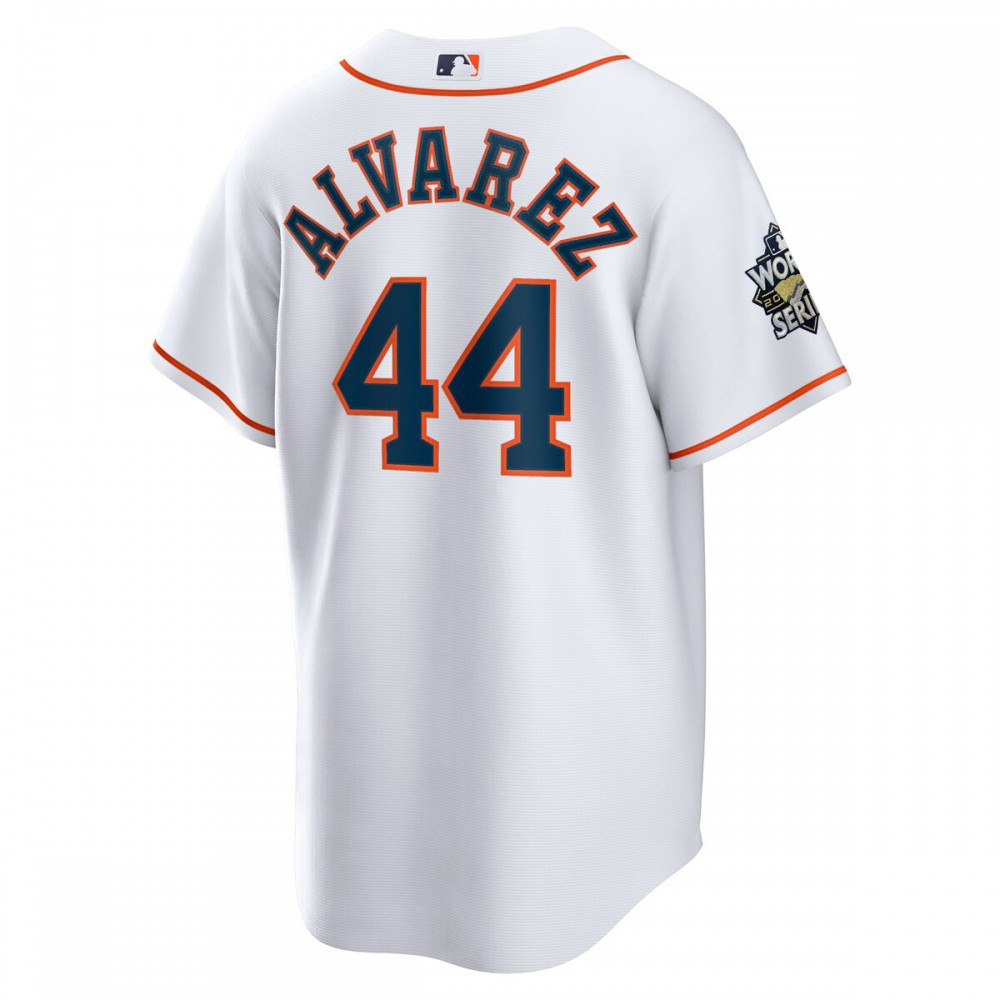 Yordan Alvarez Houston Astros 2022 World Series Home Replica Player Jersey - White-Pro Kit Vault | Brand New 26/27 Sports Jerseys