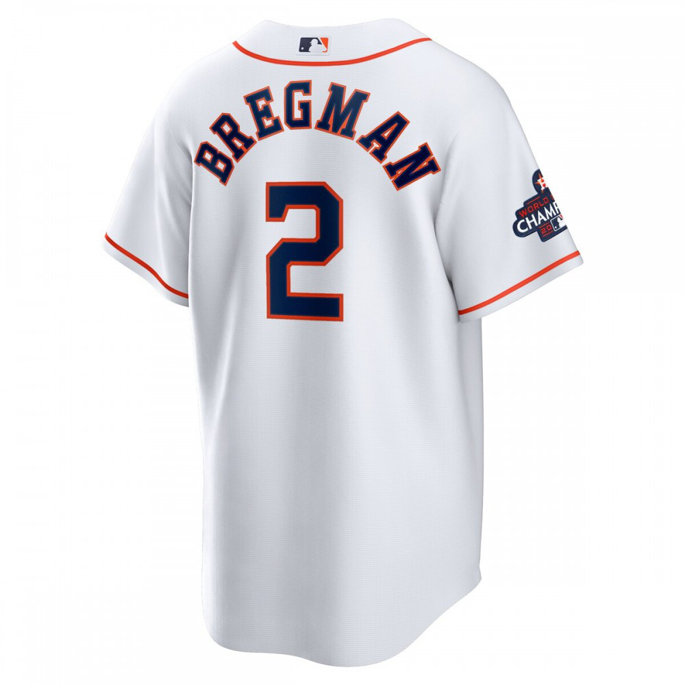 Alex Bregman Houston Astros 2022 World Series Champions Home Replica Jersey - White-Pro Kit Vault | Brand New 26/27 Sports Jerseys